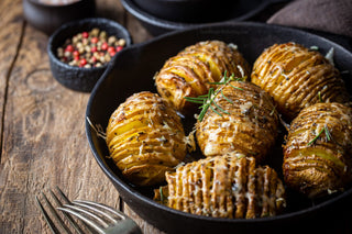 Bulvės švediškai. Hasselback