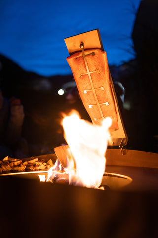 Väljaku lõkkeplatvorm Feu du Jardin Wave Rust, Ø 98 x 57 cm