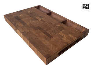 Chefs Soul CarveOak double-sided oak cutting board, 45 x 30 x 4cm