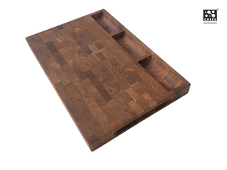 Chefs Soul CarveOak double-sided oak cutting board, 45 x 30 x 4cm