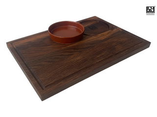 Oak cutting board with bowl Chefs Soul Woodcove, 39 x 27