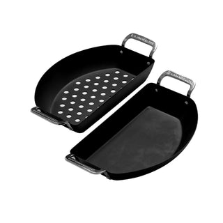 Carbon Half Moon praepannide komplekt Kamado Joe, 2 tk.