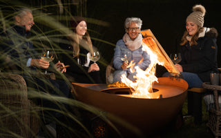 Outdoor fire pit Feu du Jardin Wave Rust, Ø 98 x 57 cm