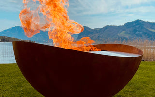 Āra ugunskura vieta Feu du Jardin Wave Rust, Ø 98 x 57 cm