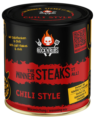 ROCK'N'RUBS maitseaine "The Winner Steaks it All - Chili Style" (steikidele), 180 g