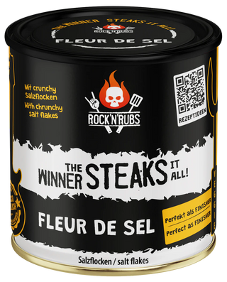 ROCK'N'RUBS Prieskoniai "The Winner Steaks it All - Fleur de Sel" druska, 140 g