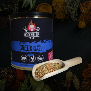 ROCK'N'RUBS Frontline universaalne maitseaine "Another Greek in the Wall" (kreeka roogadele), 140 g