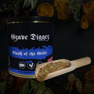 ROCK'N'RUBS Grave Digger universaalne maitseaine "Clash of the Gods", 140 g