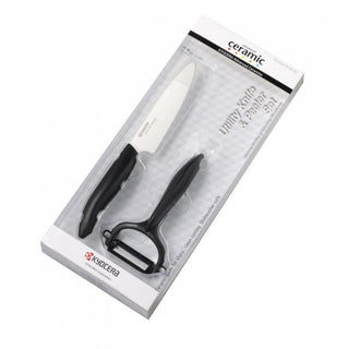 Ceramic knife and razor set Kyocera, black