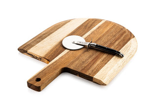 Pizza set LAGUIOLE by STYLE DE VIE: cutter and acacia board, 2pcs.