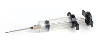 Pickling syringe STEVEN RAICHLEN, Needle with 2 wide openings, needle length 6,3 cm