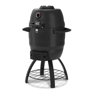 Kamado grilis BROIL KING Keg 2000 su 10-ies metų garantija iš Griliai.lt. Integruotas termometras, dvigubos sienelės konstrukcija, sklendės, ketaus grotelės.