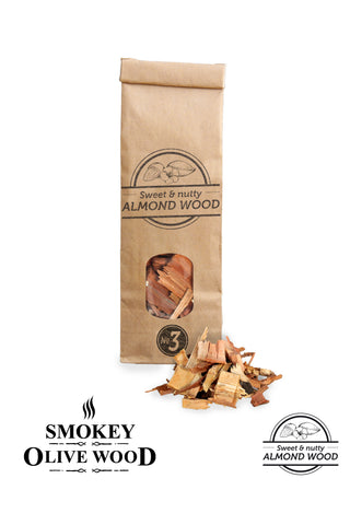 Mandlipuuhake SMOKEY OLIVE WOOD, 500 ml, fraktsioon 2-3 cm