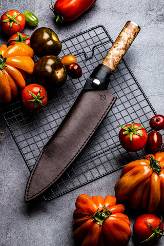 Odinis dėklas STYLE DE VIE Leather, Forged Chef (šefo) 20,5 cm peiliui