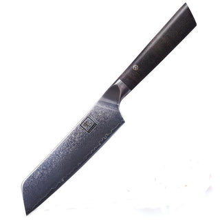 Japoniško Damasko plieno peilis OLEIO Zayiko, PROFI, mažas Santoku, 16 cm