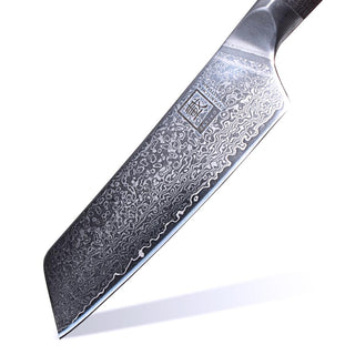 Japoniško Damasko plieno peilis OLEIO Zayiko, PROFI, mažas Santoku, 16 cm