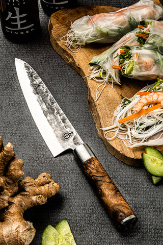 Jaapani terasnuga STYLE DE VIE, VG10 sepistatud, Santoku, 14 cm