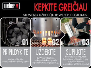 WEBER Rapidfire söesüütaja, kõrgus 30 cm