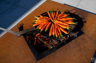 Stiilne kaminalaud Augoust Brasero Lounge, corten, sahtliga