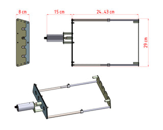 NEVARTYK automatic barbecue grill system, 4 skewers, Accessory for barbecues