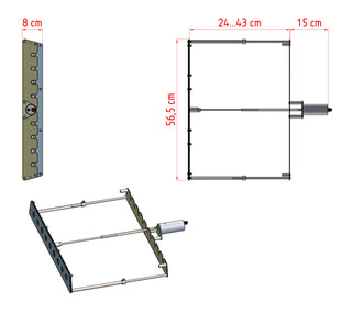 NEVARTYK automatic barbecue grill system, 8 skewers, Grill accessory