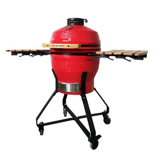 Anglinis kamado grilis ZYLE Medium KS, raudonas, Ø 45 cm Угольный гриль камадо ZYLE Medium KS, красный, Ø 45 см