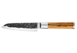 Rankų darbo peilis STYLE DE VIE Olive Forged, Santoku, 14 cm